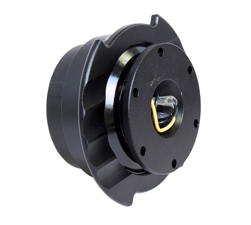 NRG SRK-250BK Quick Release Kit Gen 2.5 - Black / Black Ring w/Finger Grooves