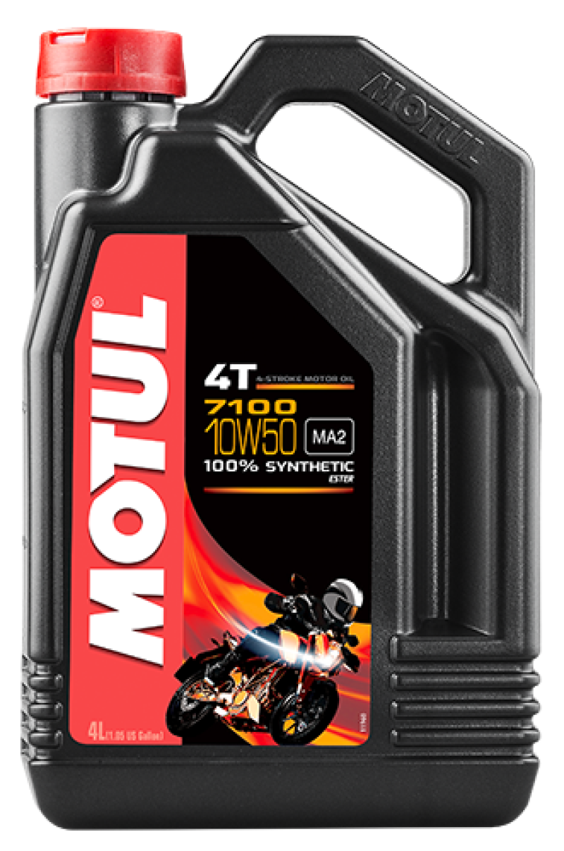 Motul 104098 4L 7100 4-Stroke Engine Oil 10W50 4T