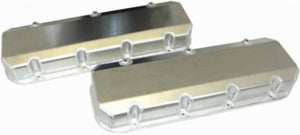 Moroso 68481 fits Chevrolet Big Block Valve Cover w/Billet Rail - No Logo - Exha