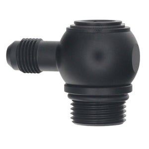 DeatschWerks 6-02-0420-B 10AN ORB Male to 6AN Male Flare Low Profile 90-Degree