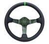 NRG RST-036CF-GN RST-036CF-GN Reinforced Steering Wheel Green Carbon Fiber