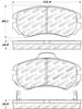 Stoptech 308.0924 Street Touring Brake Pads