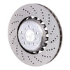 SHW Performance BFR48161 SHW 13-16 fits BMW M5 4.4L Right Front Cross-Drilled Lightweight Brake Rotor (34112284102)