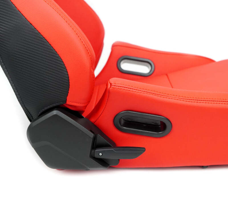 NRG RSC-750RD RSC-750RD/BK L/R Omega Reclinable Racing Seat Red with Black