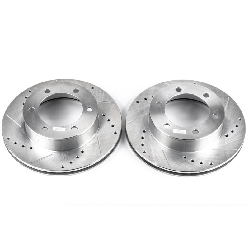 PowerStop fits Toyota 96-02 4Runner Front Evolution Drilled & Slotted Rotors -