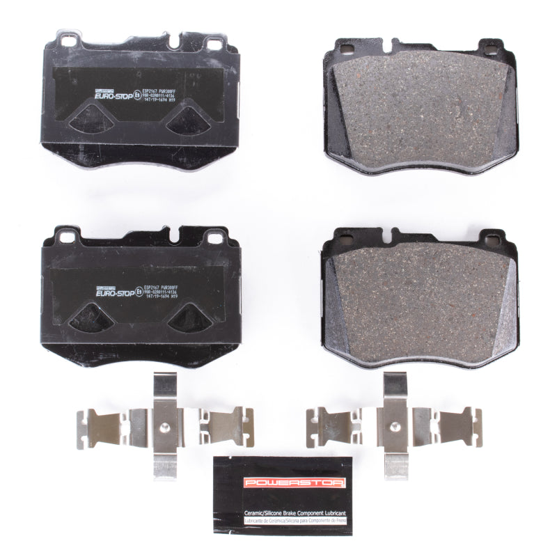 PowerStop fits Mercedes-Benz 16-18 GLC300 Euro-Stop ECE-R90 Front Brake Pads