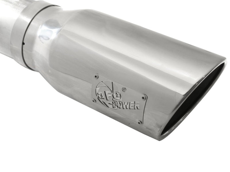 AFE 49-03064-P Exhausts 5in DPF-Back Aluminized Steel Exhaust 2015 fits Ford Di