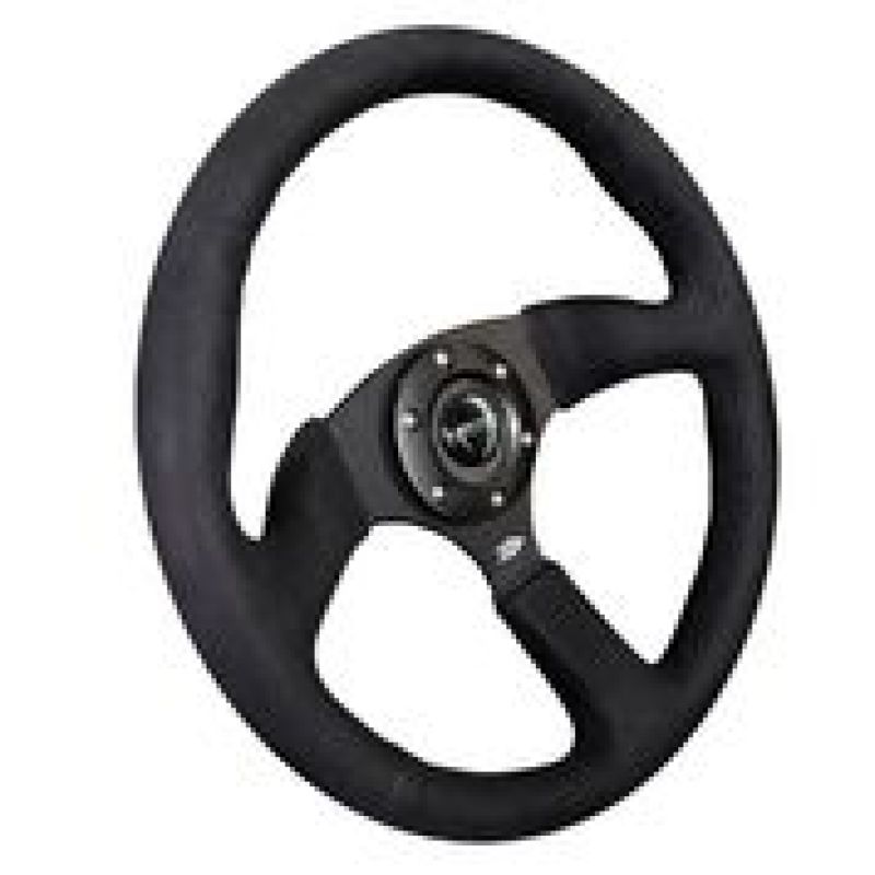 NRG RST-023MB-SA RST-023MB-SA Reinforced Steering Wheel Blk Alcantara Comfort