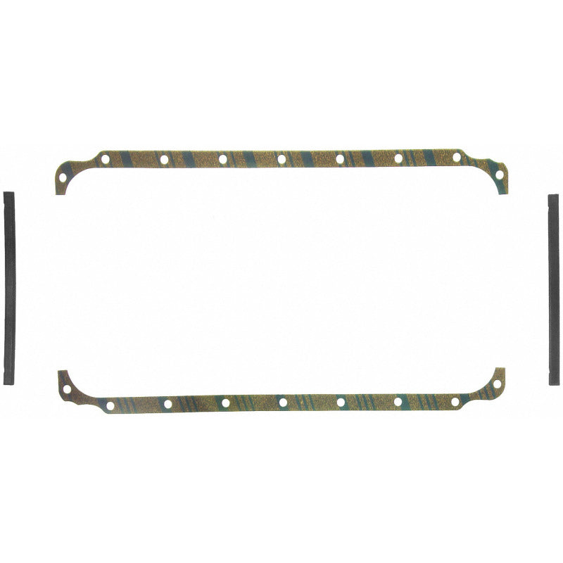 Fel-Pro OS6566C OS 6566 C Engine Oil Pan Gasket Set Blue Stripe cork-rubber