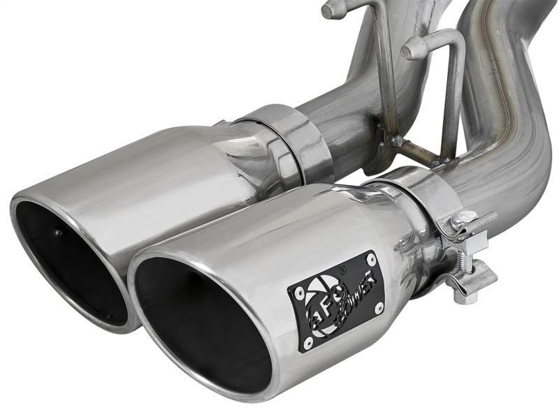 AFE 49-48054-P Series 2.5in SS Cat-Back Exhaust w/ Polished Tip 07-18 fits Jeep
