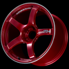 Advan YAD8H45DCRR TC4 18x8.5 / +45 Offset / 5x100 / 63mm Bore / Racing Candy Red and Ring