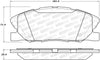 Stoptech 308.1767 Street Brake Pads - Rear