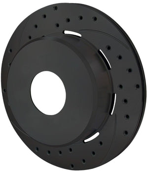 Wilwood 160-6972-BK Rotor-1.91in Offset-SRP-BLK-Drill-RH 12.19 x .810 - Blank