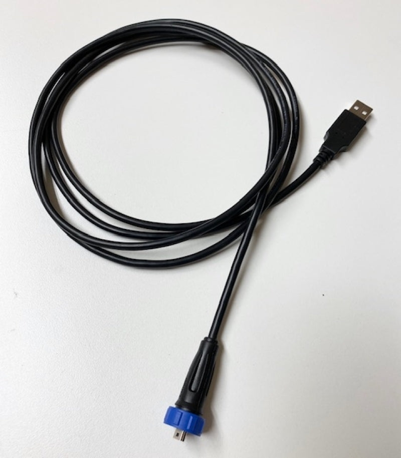 Rywire RY-MORISTECH-COMMS-CABLE Water Resistant Threaded Mini USB Comms Cable for PDM12 & PDM30 Units