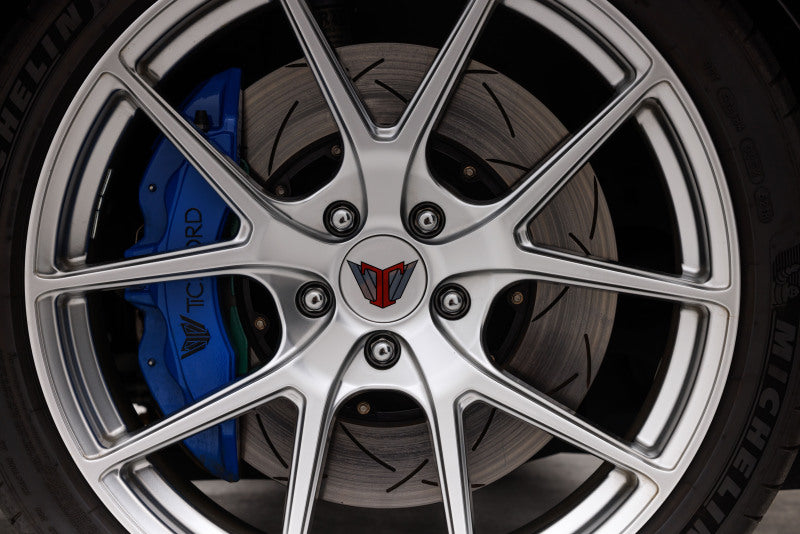 DBA 12-13 Audi TT Quattro RS (370mm Front Rotor) Front 5000 Series Drilled Rotor w/Silver Hat