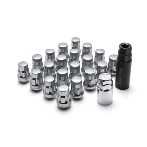 Wheel Mate 32926SSP Muteki SR35 Close End Lug Nuts w/ Lock Set - Satin Silver 12