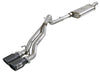 AFE 49-48054-B Series Cat-Back 2.5in Dual Center Exit SS Exhaust w/ Black Tips