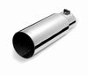 Gibson  500641 Rolled Edge Angle-Cut Tip - 4in OD/3in Inlet/12in Length - Stainl