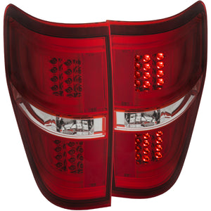 ANZO 311260 2009-2013 fits Ford F-150 LED Taillights Red/Clear