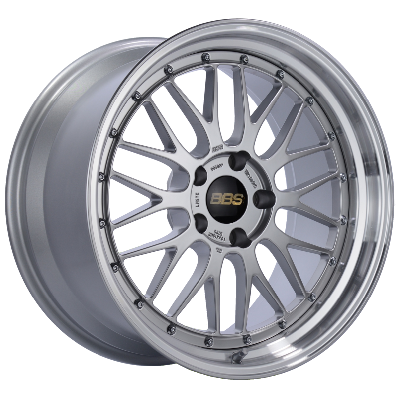 BBS LM272DSPK LM 19x10 5x120 ET25 Diamond Silver Center Diamond Cut Lip Wheel -82mm PFS/Clip Required