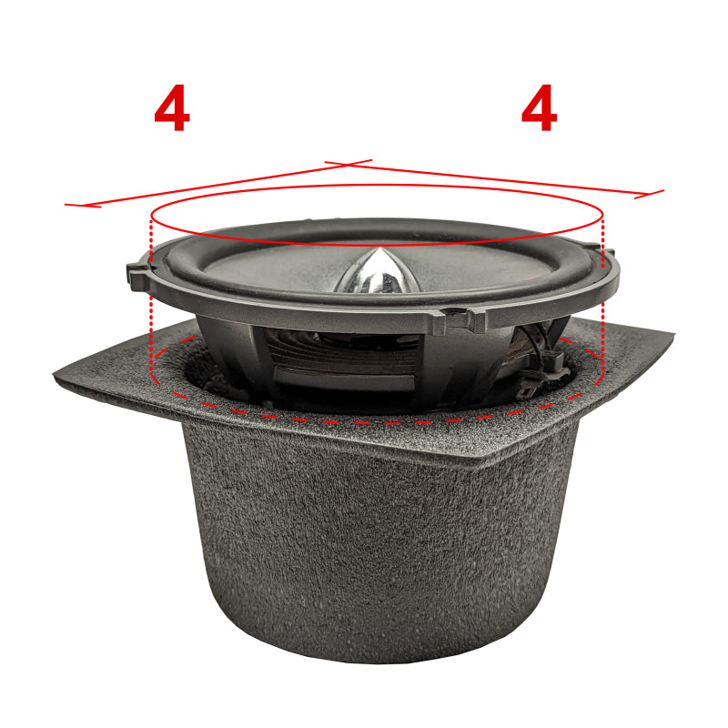 DEI  50310 Speaker Baffles 4in Round Pair