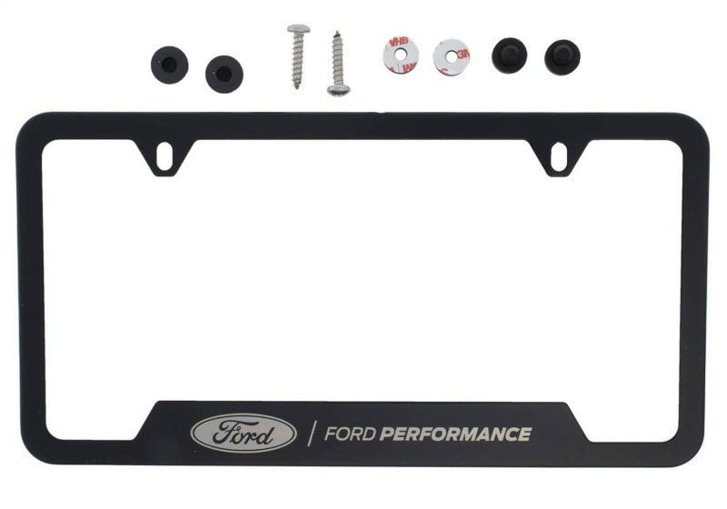 fits Ford Racing M-1828-SS304BK Stainless Steel fits Ford Performance License Plate Frame - Black