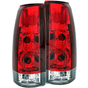 ANZO 211140 1999-2000 fits Cadillac Escalade Taillights Red/Clear - New Gen