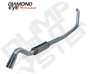 Diamond Eye Performance K4319S-TD Diamond Eye KIT 4in Turbo Back SGL SS: TURN DOWN 00-03 fits FORD 7.3L F250/F350