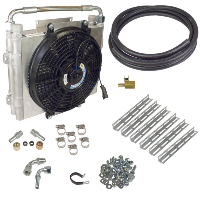 BD Diesel 1030606-DS-12 Xtrude Double Stacked Transmission Cooler Kit - Universial 1/2in Tubing