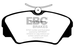 EBC UD720 97-01 fits Cadillac Catera 3.0 Ultimax2 Front Brake Pads