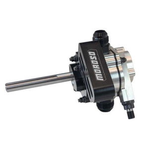 Moroso 22031 Pro-Mod 2 Pc 60/40 Split 16.5in Tall 8in Diameter 9qt Dry Sump Tank - Blk