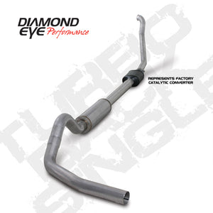 Diamond Eye Performance K4306A Diamond Eye KIT 4in Turbo Back Single AL: 94-97 fits FORD 7.3L F250/F350 PWRSTROKE NFS W/ CARB EQUIV STDS