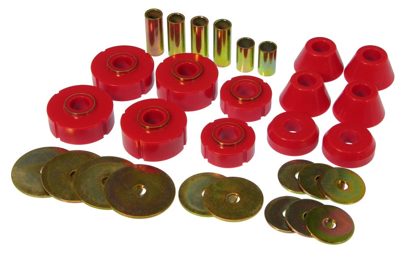 Prothane 7-102 fits Chevy 73-80 C10 Body Mount Kit - Red