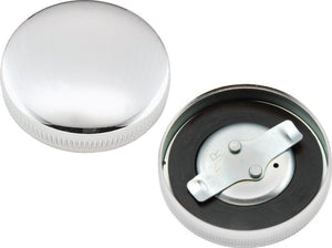 Bikers Choice 490447 36-E73 Chrome Early Vented Gas Cap Single & Fatbob Tank Ri