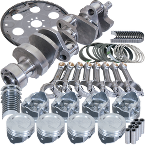 Eagle B13554L00053 fits Chevy LT1350 1Pc 3.750in Crank 5.700in I-Beam Rods 4.000in Pistons 153 Tooth FP Bal Assembly