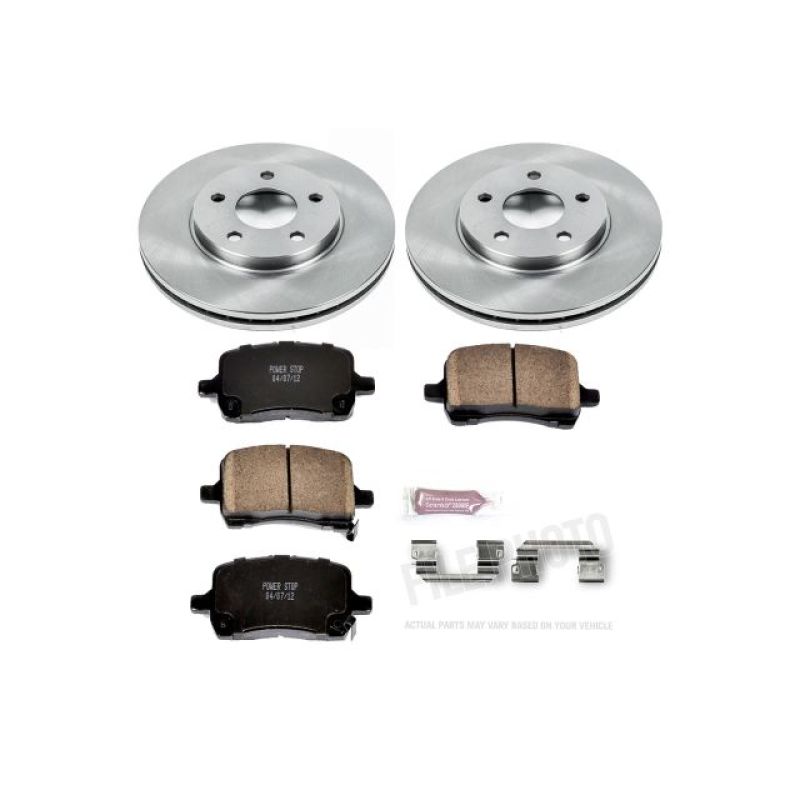 PowerStop KOE1617 fits Chevrolet 04-08 Malibu Front Autospecialty Brake Kit