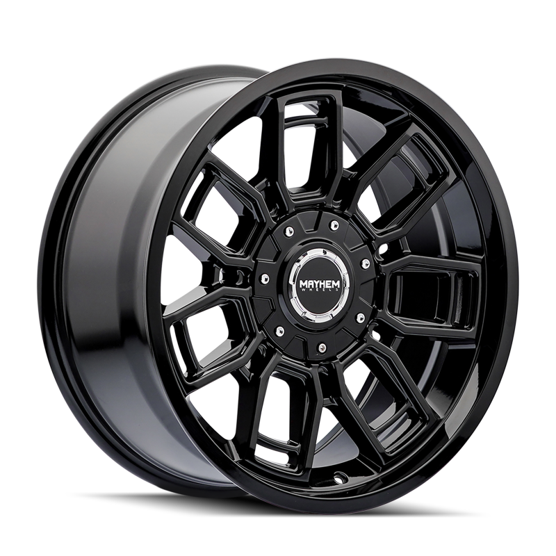 Mayhem 8118-2952B 8118 Ordinance 20x9 / 5x127/139.7 BP / 87.1mm Hub Gloss Black Wheel