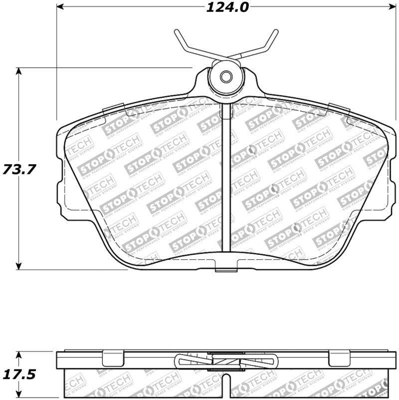 Stoptech 308.0598 Street Touring Brake Pads