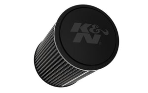 K&N Engineering RU-3109HBK K&N Universal Round Clamp-On Air Filter 3in ID 9in Height 6in Base OD 5.25 Top OD