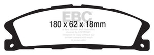 EBC UD1611 13+ fits Ford Explorer 3.5 Twin Turbo 4WD Ultimax2 Front Brake Pads