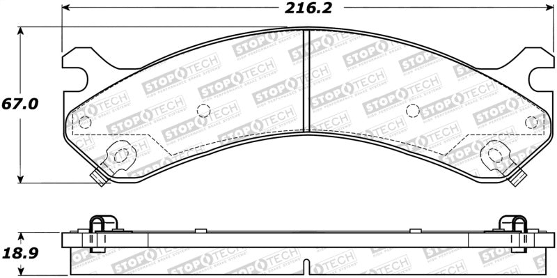 Stoptech 308.0909 Street Brake Pads