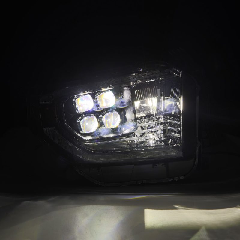 AlphaRex 880832 fits Toyota 14-21 Tundra NOVA-Series LED Proj Headlights Alpha-Blk w/Actv Light & Seq. Sig + DRL