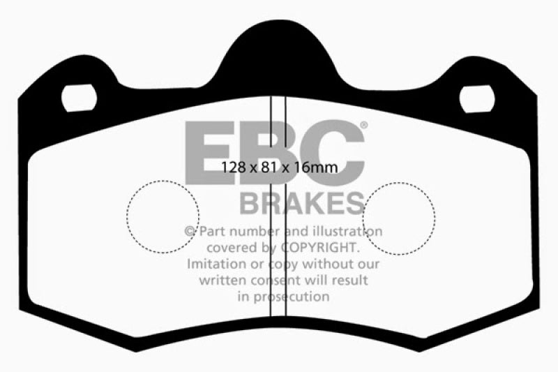 EBC DP3036C 10+ fits Lotus Evora 3.5 Redstuff Front Brake Pads