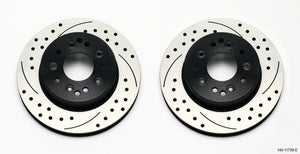 Wilwood 140-11739-D Rotor Kit Rear-65-82 fits Corvette C2/C3 (1Pc Rotors)