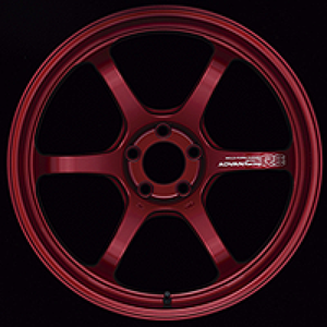 Advan YA68O25ECR R6 18x12.0 +25 5x114.3 Racing Candy Red Wheel