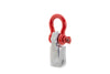 Weigh Safe WS-HS-R Towing Recovery - Red Hard Shackle Hitch w/Aluminum Body