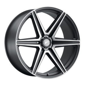 Forgestar F01240089P25 X6 24x10 / 6x135 BP / ET25 / 6.5in BS Satin Black Wheel