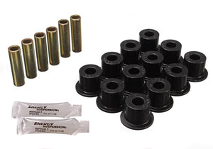 Energy Suspension 6.2102G 72-81 Scout II Black Front & Rear Leaf Spring Bushing Set