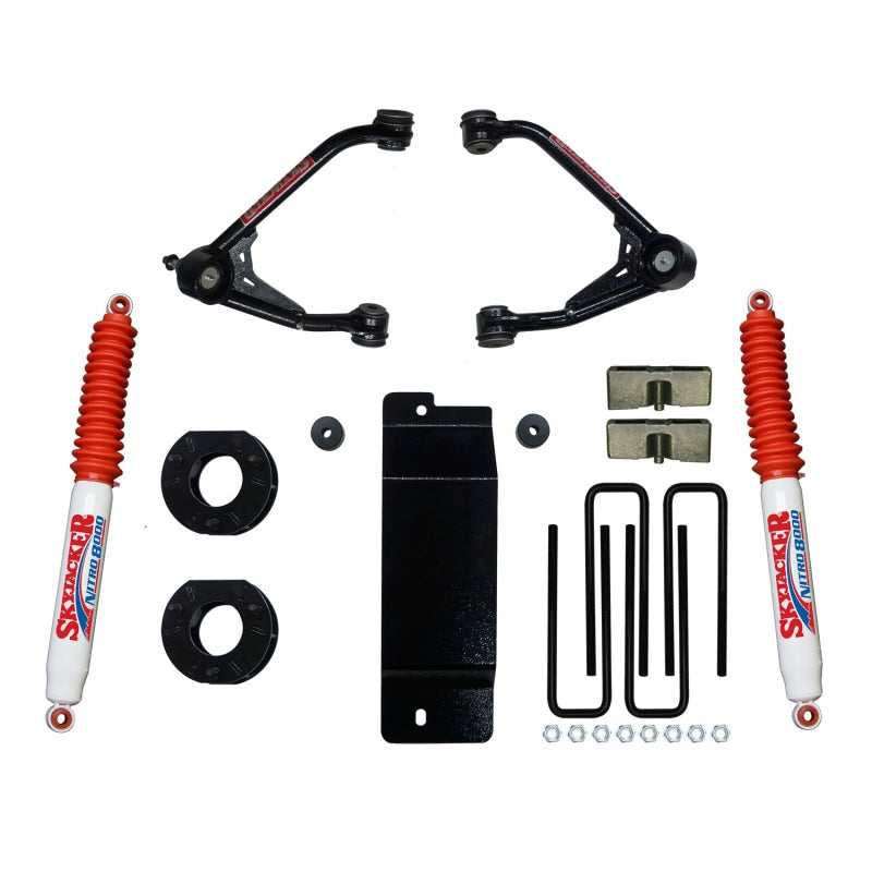 Skyjacker C7350PN 2007-2013 fits GM 1500 4WD 3.5-4in UCA Lift Kit w/Rear Nitro