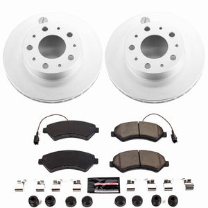 Power Stop 14-25 Ram ProMaster 1500 Front Z23 Coated Brake Kit